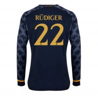 Pánský Fotbalový dres Real Madrid Antonio Rudiger #22 2023-24 Venkovní Dlouhý Rukáv